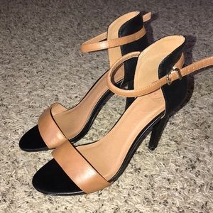 Ankle strap sandal heels